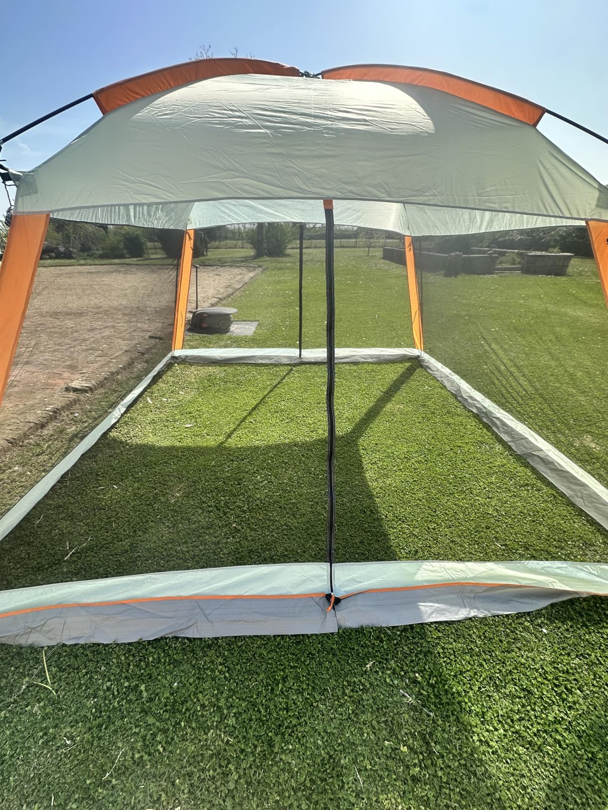 Amazon Basics tenda gazebo con zanzariera 3,7x3,7 m UPF50+