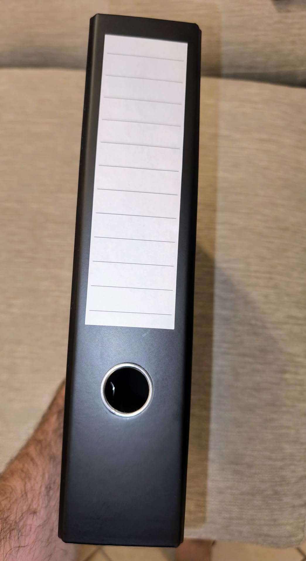 Amazon Basics 10 Raccoglitori Leva A4 Neri 70mm