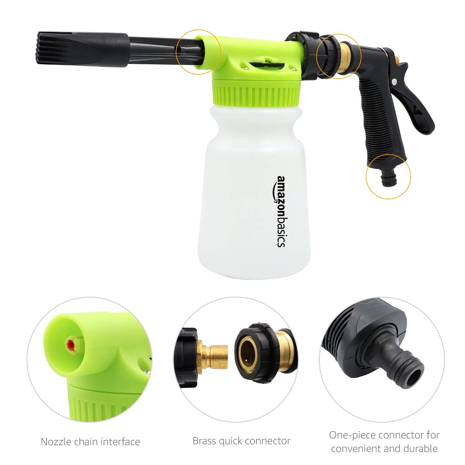 Amazon Basics lancia schiumogena auto 0,75 L ABS ottone