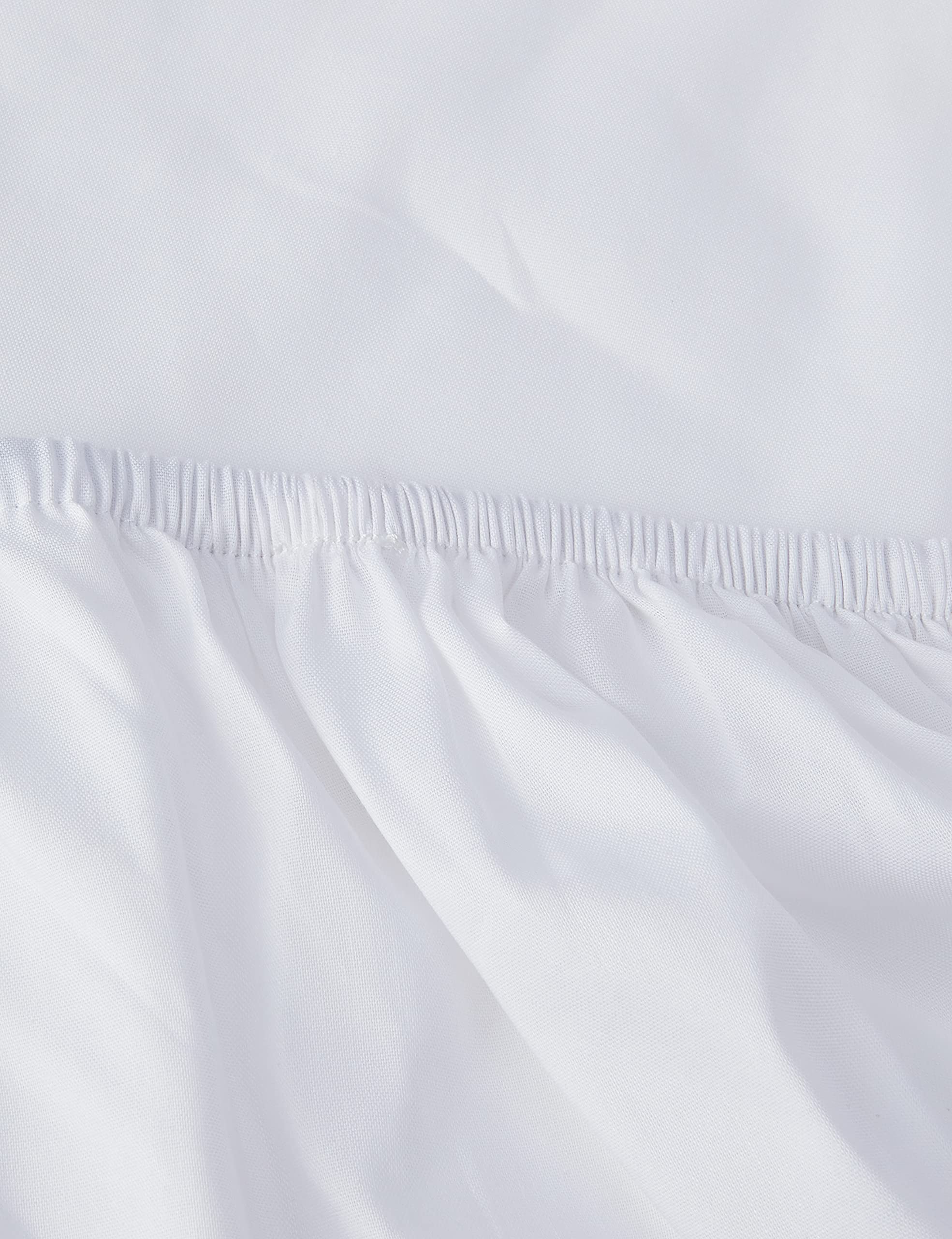 AmazonBasics Lenzuolo con Angoli 180x200 Bianco Cotone