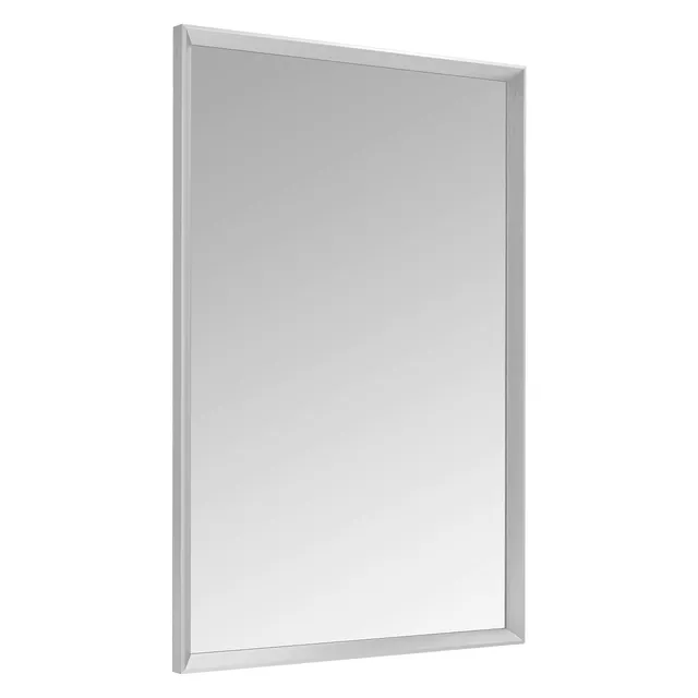 AmazonBasics Specchio da parete 61x91 cm nichel a sbalzo
