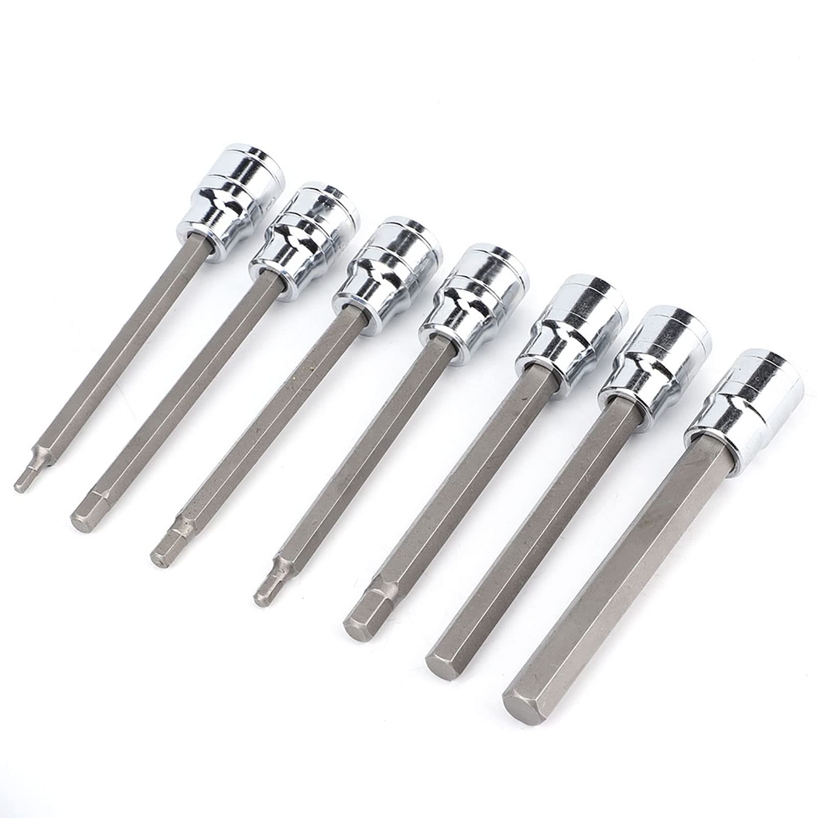 Elprico Set 7 Bussole Esagonali Lunghe 110mm Custodia