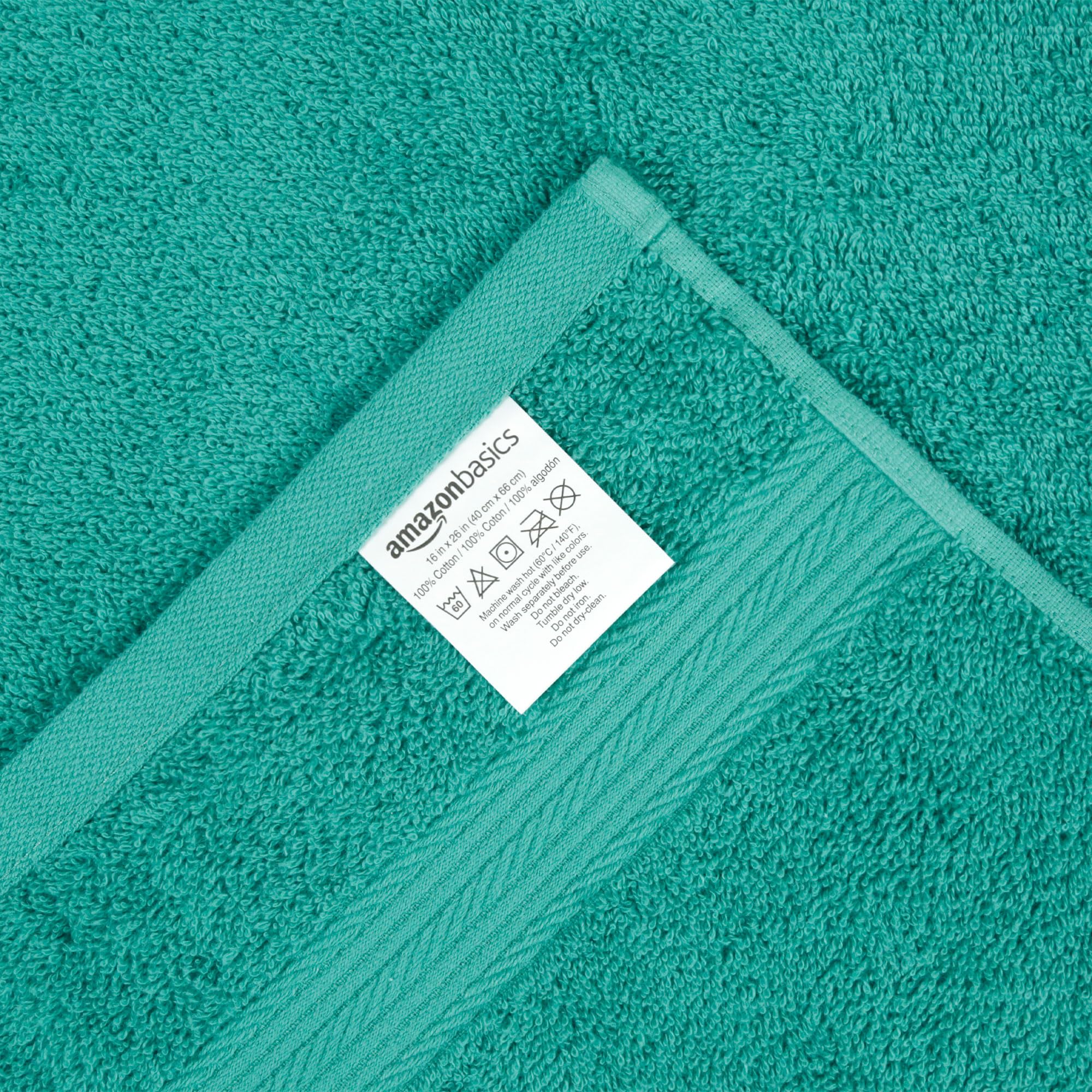 Amazon Basics Asciugamani Cotone 6 Pezzi Color Tè