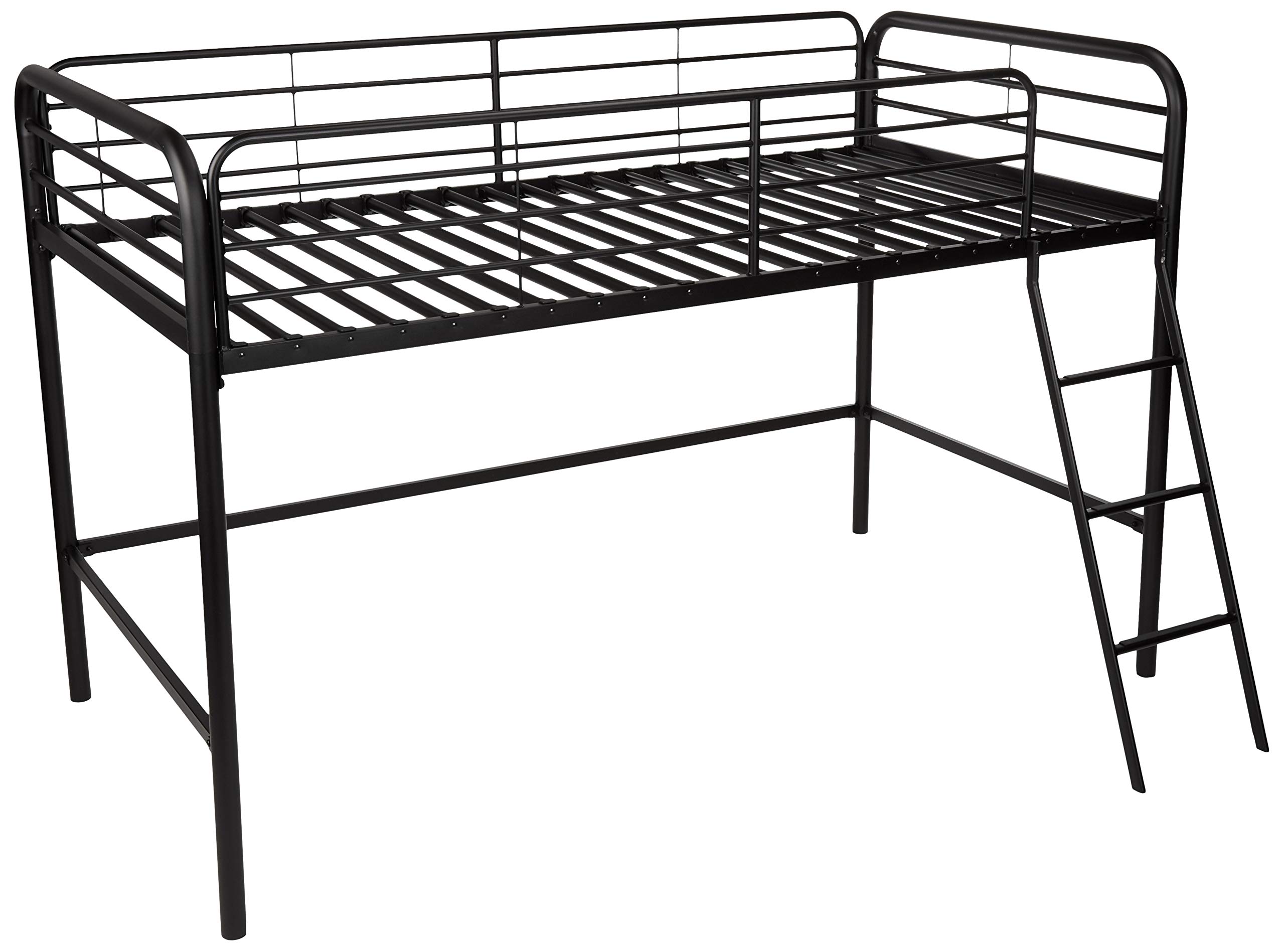 AmazonBasics Letto a Soppalco Singolo Metallo Nero