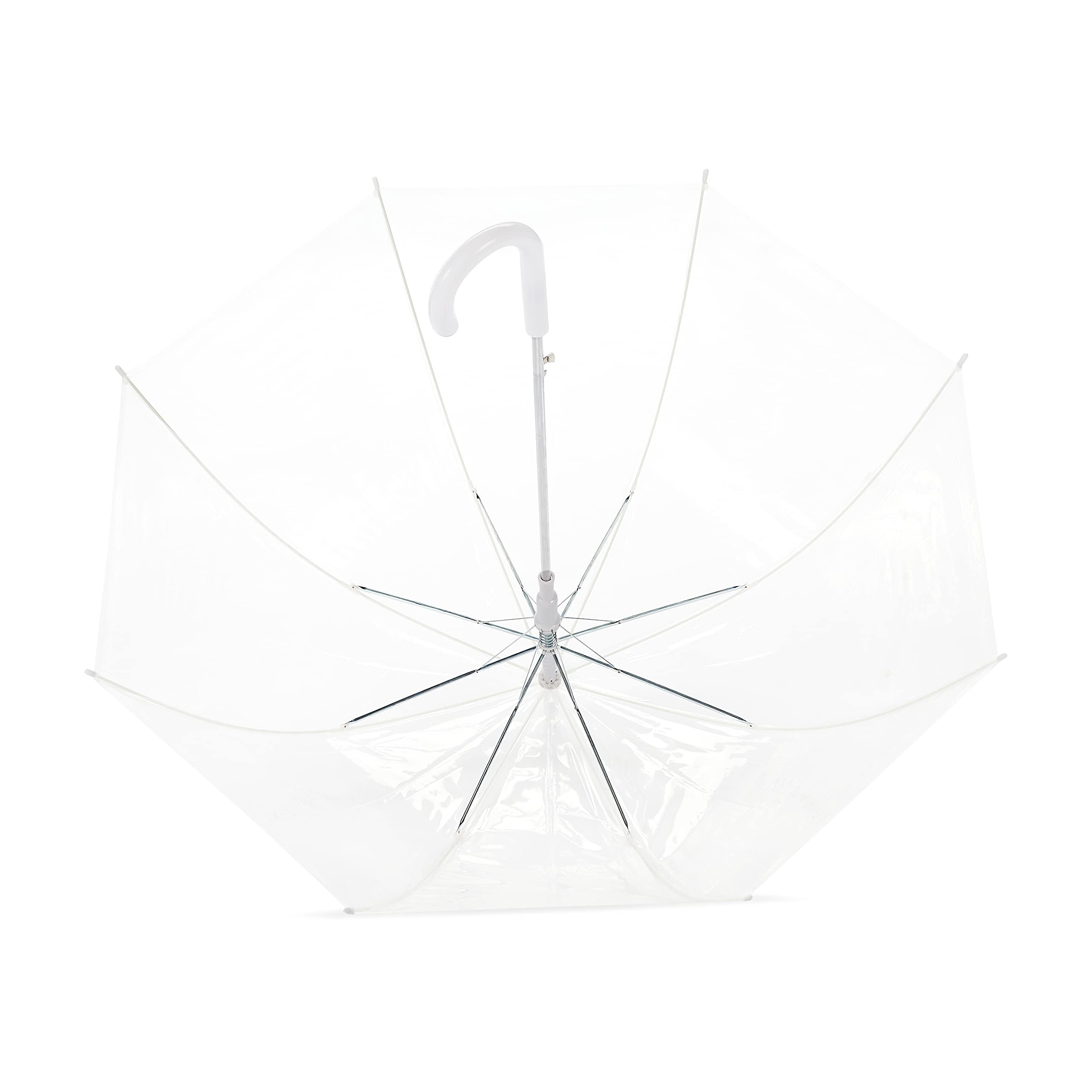 Amazon Basics Ombrello Cupola Trasparente 87,6 cm Automatico