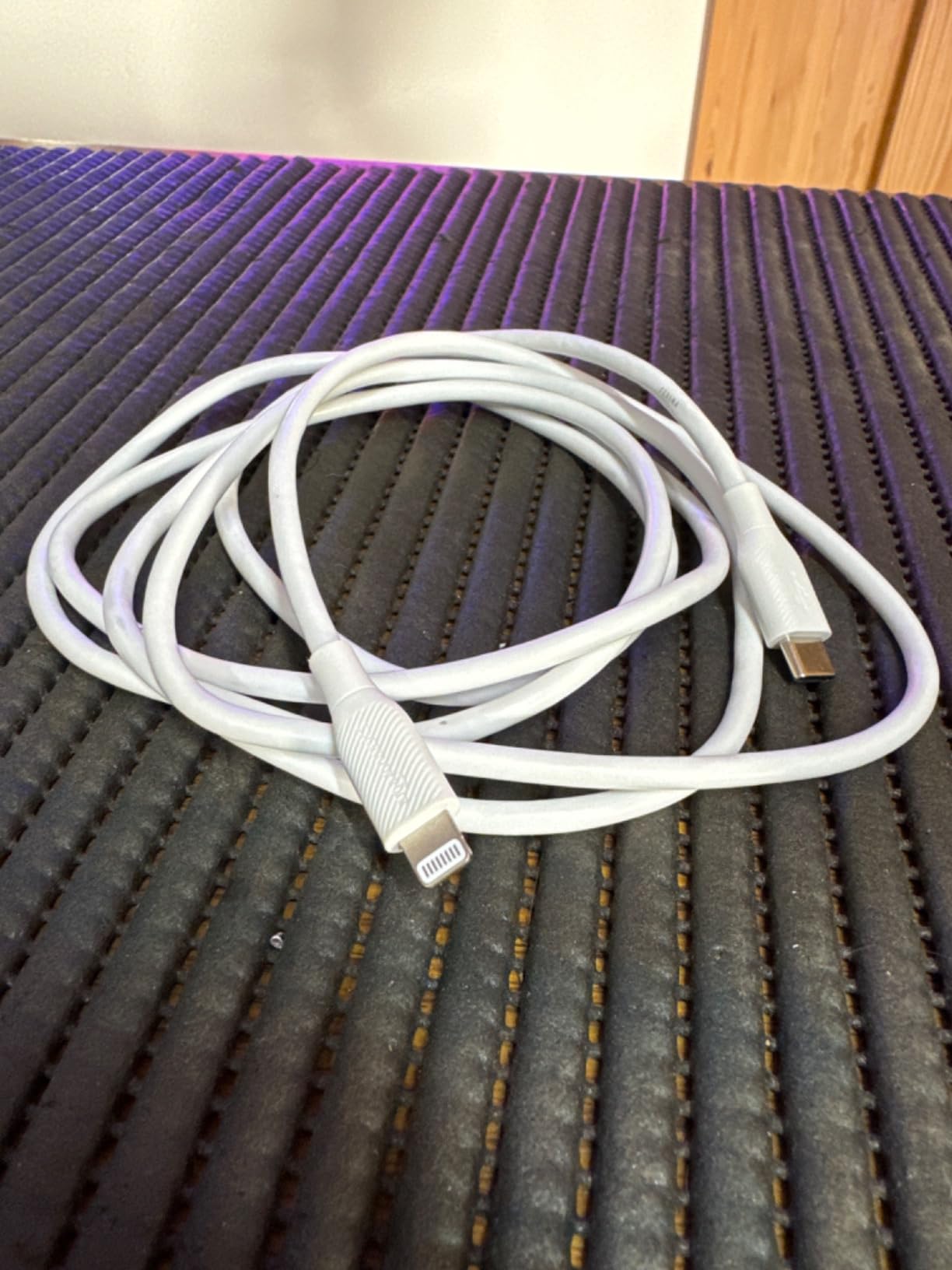 AmazonBasics cavo USB-C Lightning 3 m bianco ricarica rapida
