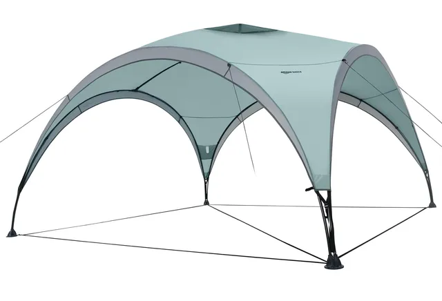 Amazon Basics Gazebo Giardino Spiaggia 3,65x3,65 m Verde