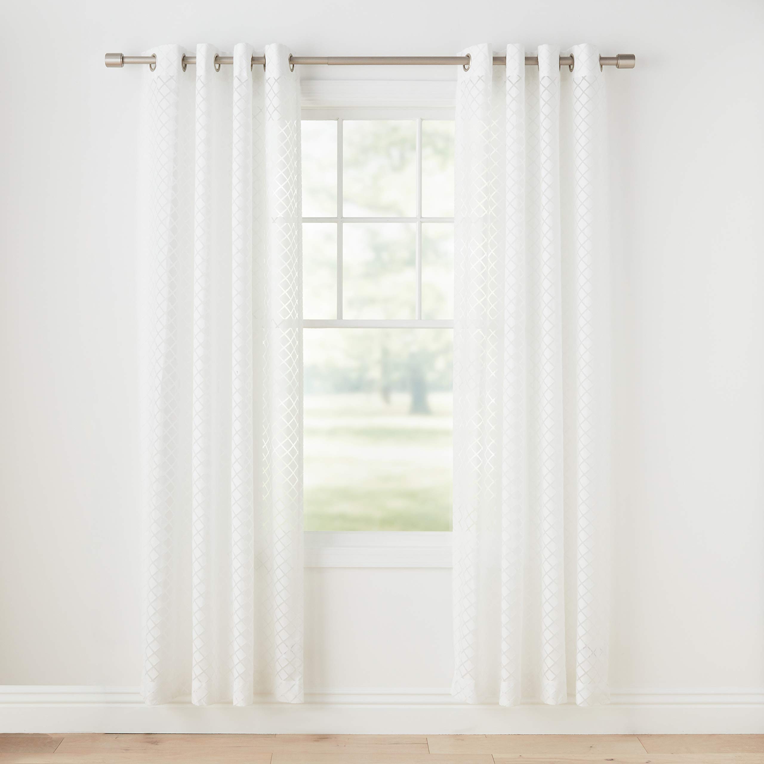 Amazon Basics Tende Velate Bianche 2 Pezzi 127x213 cm