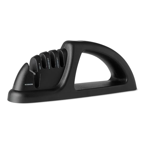 Amazon Basics affilacoltelli 4-in-1 con guanto antiscivolo