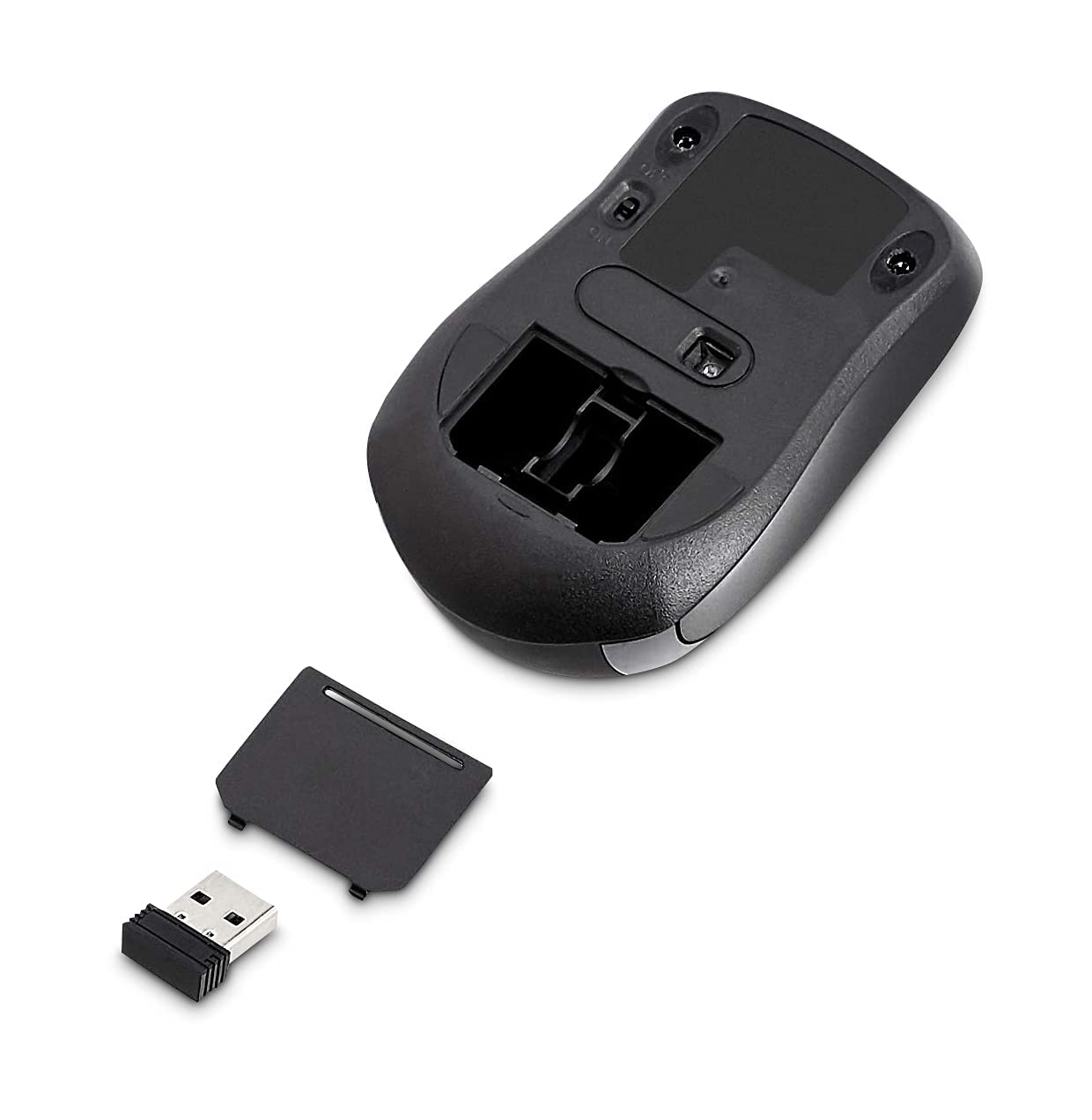 Amazon Basics mouse senza fili nano nero 1000 DPI