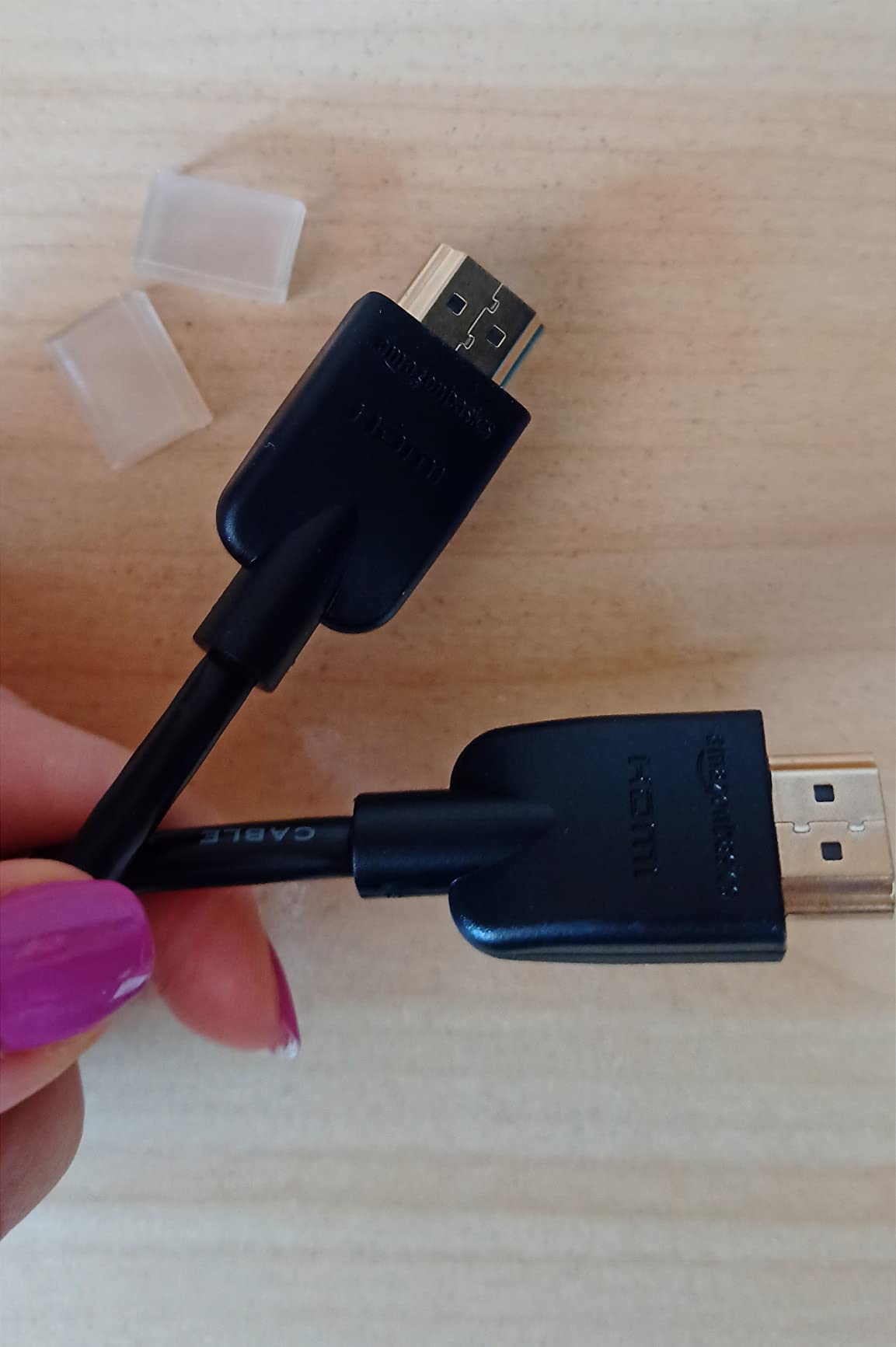 AmazonBasics Cavo HDMI Flessibile 0,3 m Nero 4K