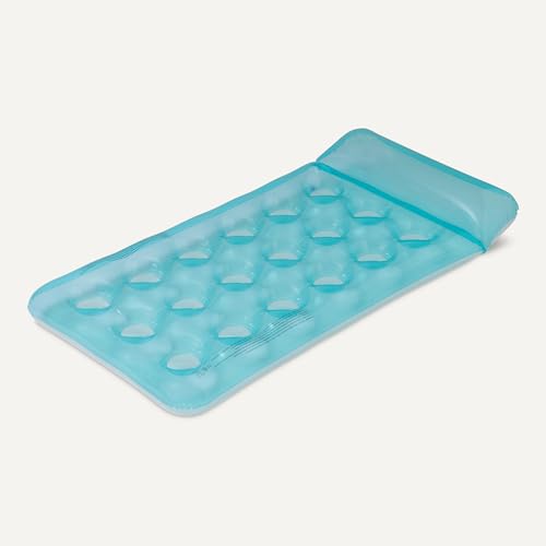 Amazon Basics Materassino Gonfiabile Blu 154 cm per Adulti