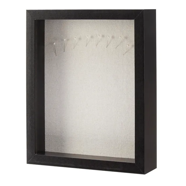 Amazon Basics Cornice Shadow Box Legno 20x25 cm Nero Vetro
