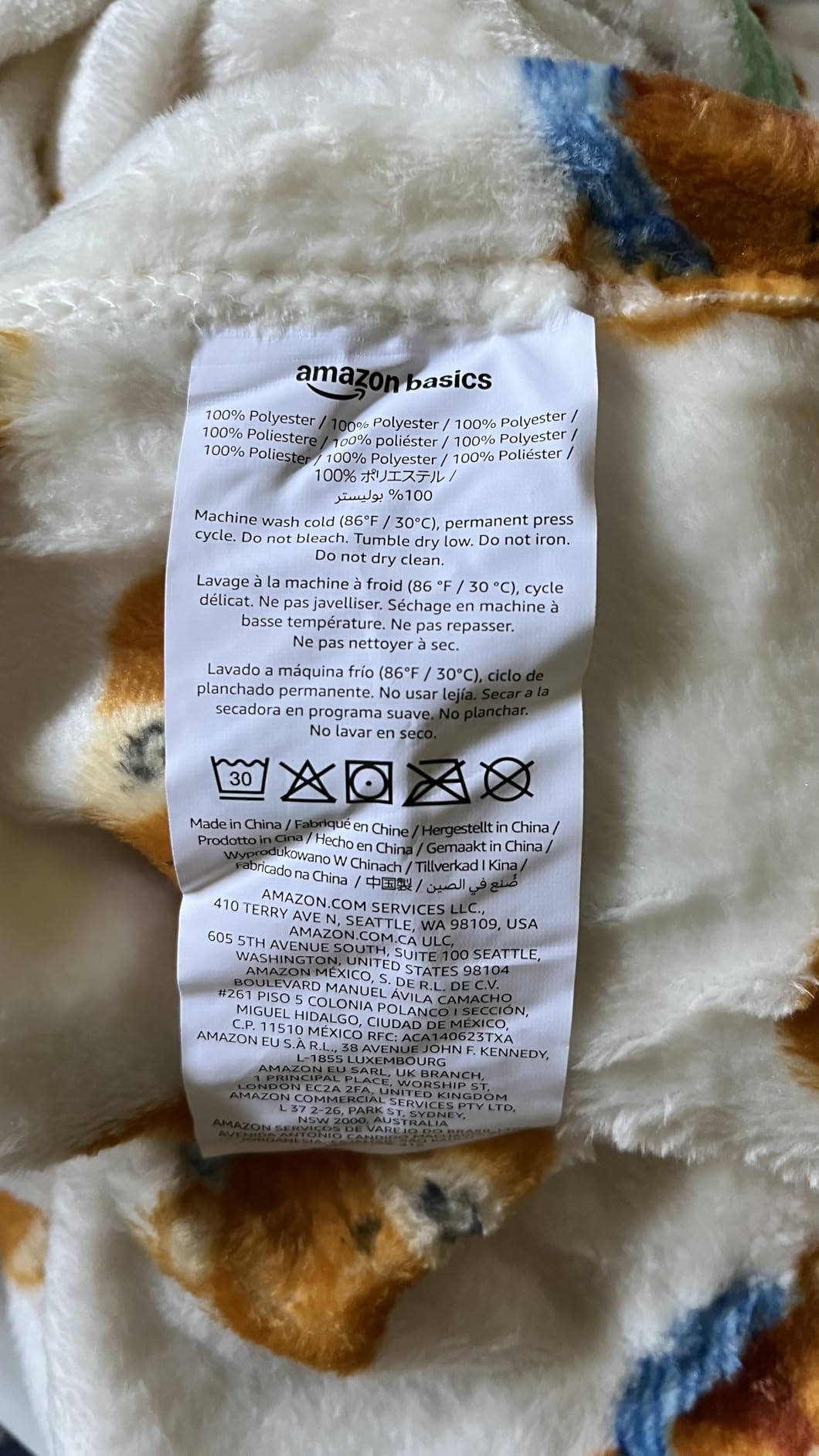 Amazon Basics coperta in pile grigio scuro 127x152 cm morbida