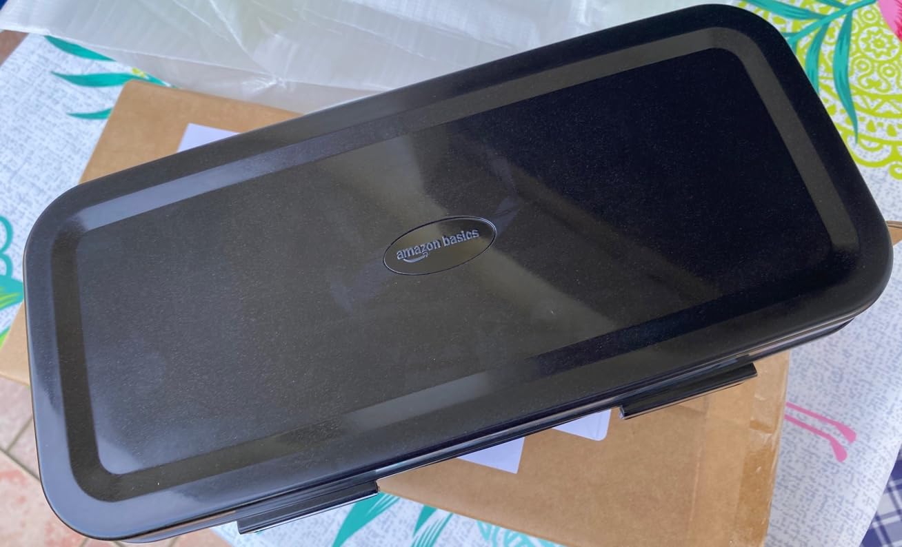 AmazonBasics EK1000-GS coltello elettrico carne e pane nero 150W