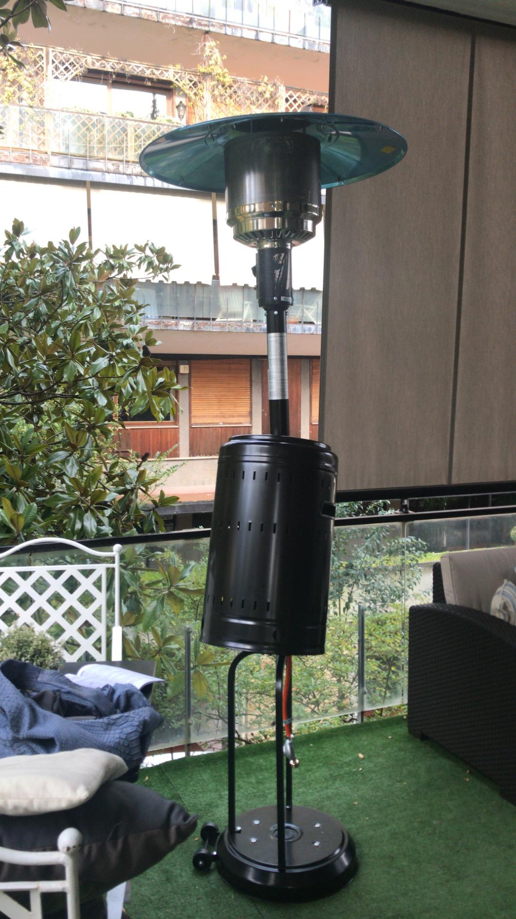 Amazon Basics Stufa a Fungo Acciaio Inox Marrone Sabbia 13,5 kW