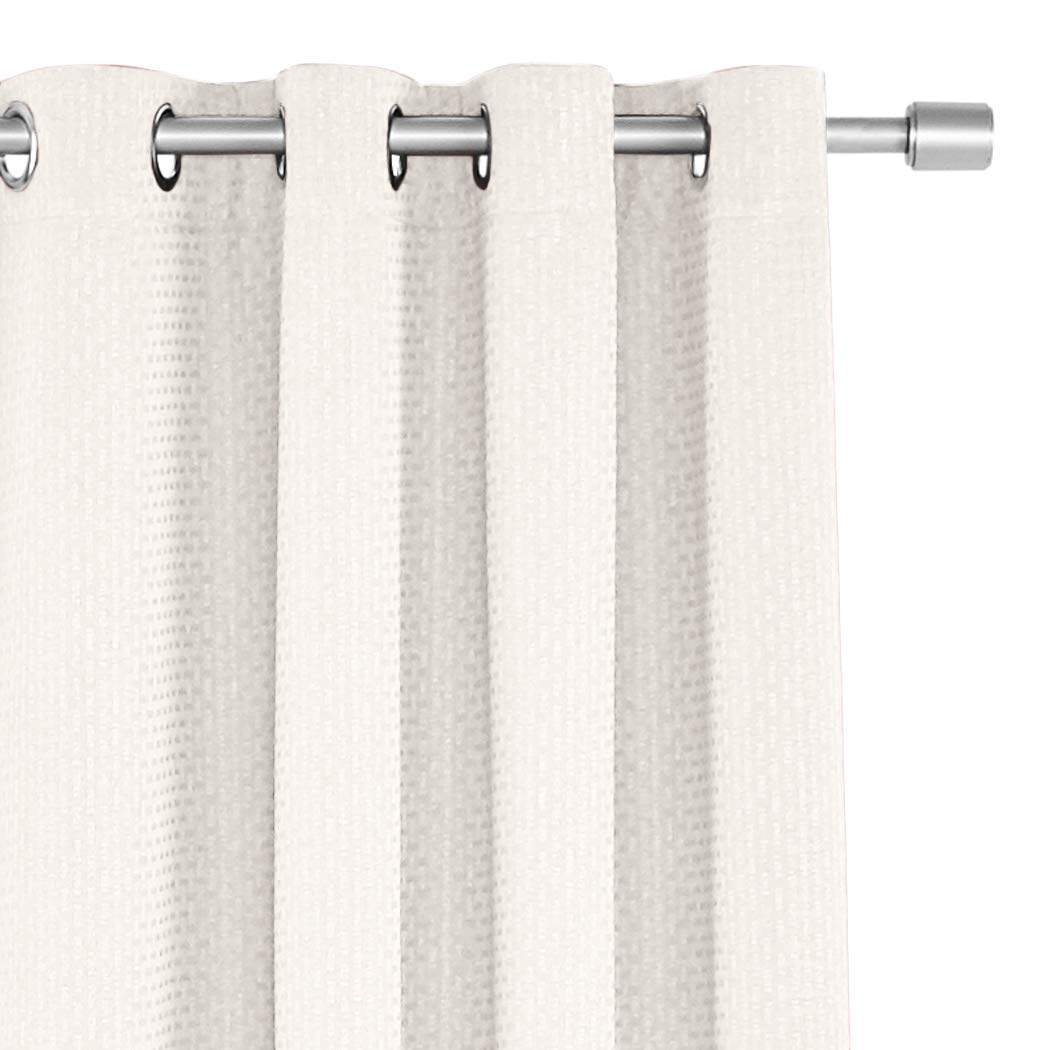 Amazon Basics Basket Weave Tenda Oscurante 132x213 Avorio 2 Pezzi