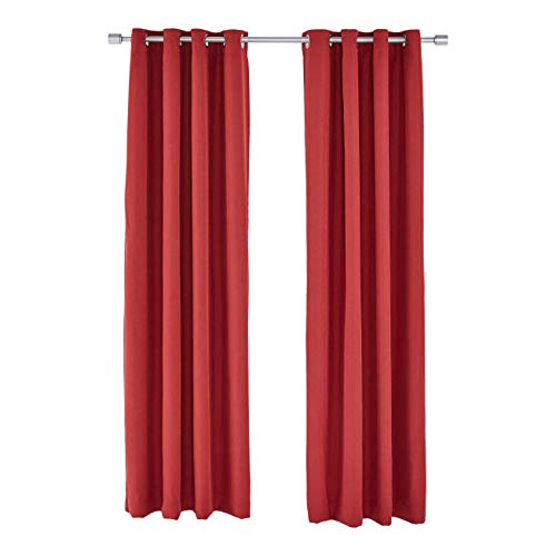 Amazon Basics Mabry 52x95 tende oscuranti rosse 2 pezzi blackout