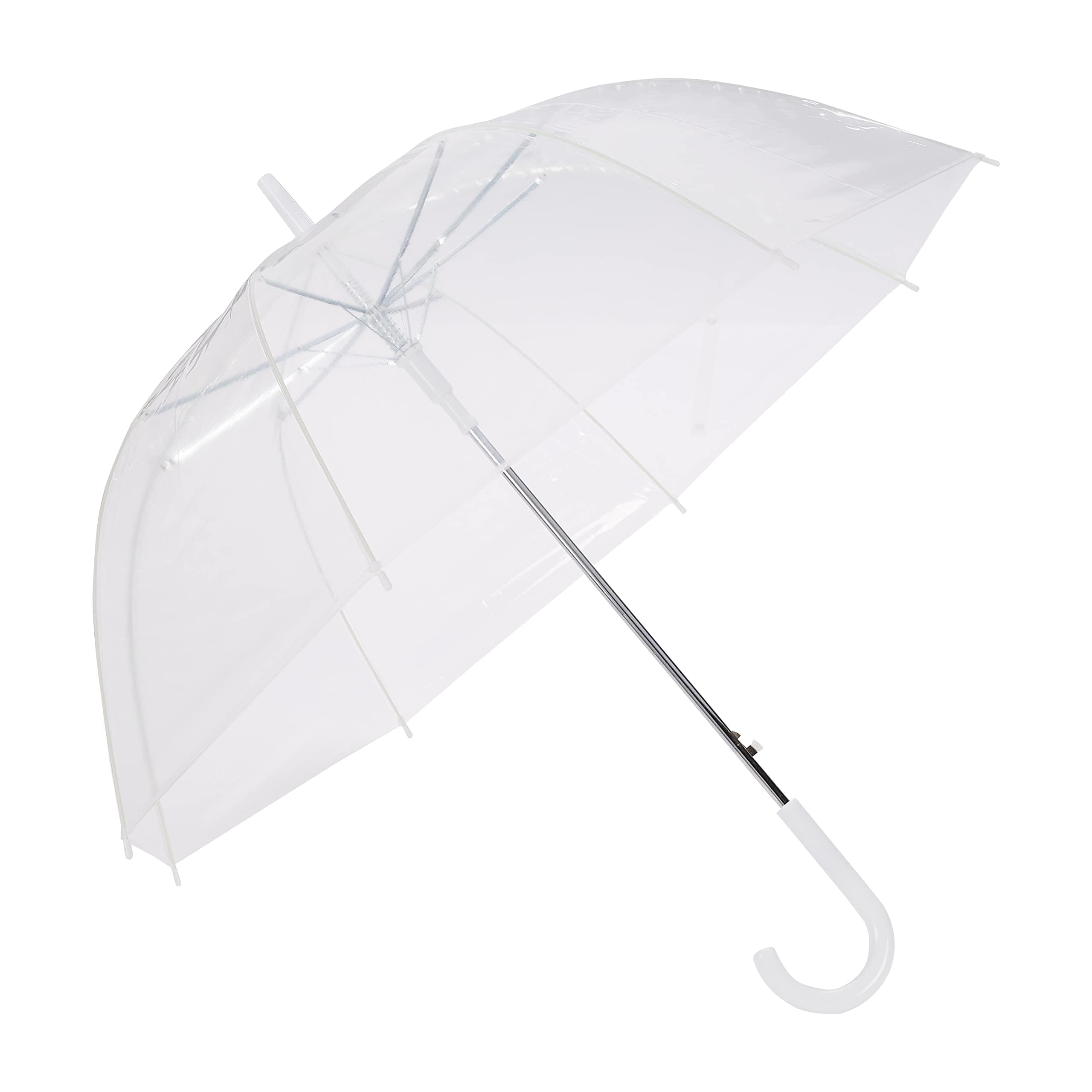 Amazon Basics Ombrello Cupola Trasparente 87,6 cm Automatico