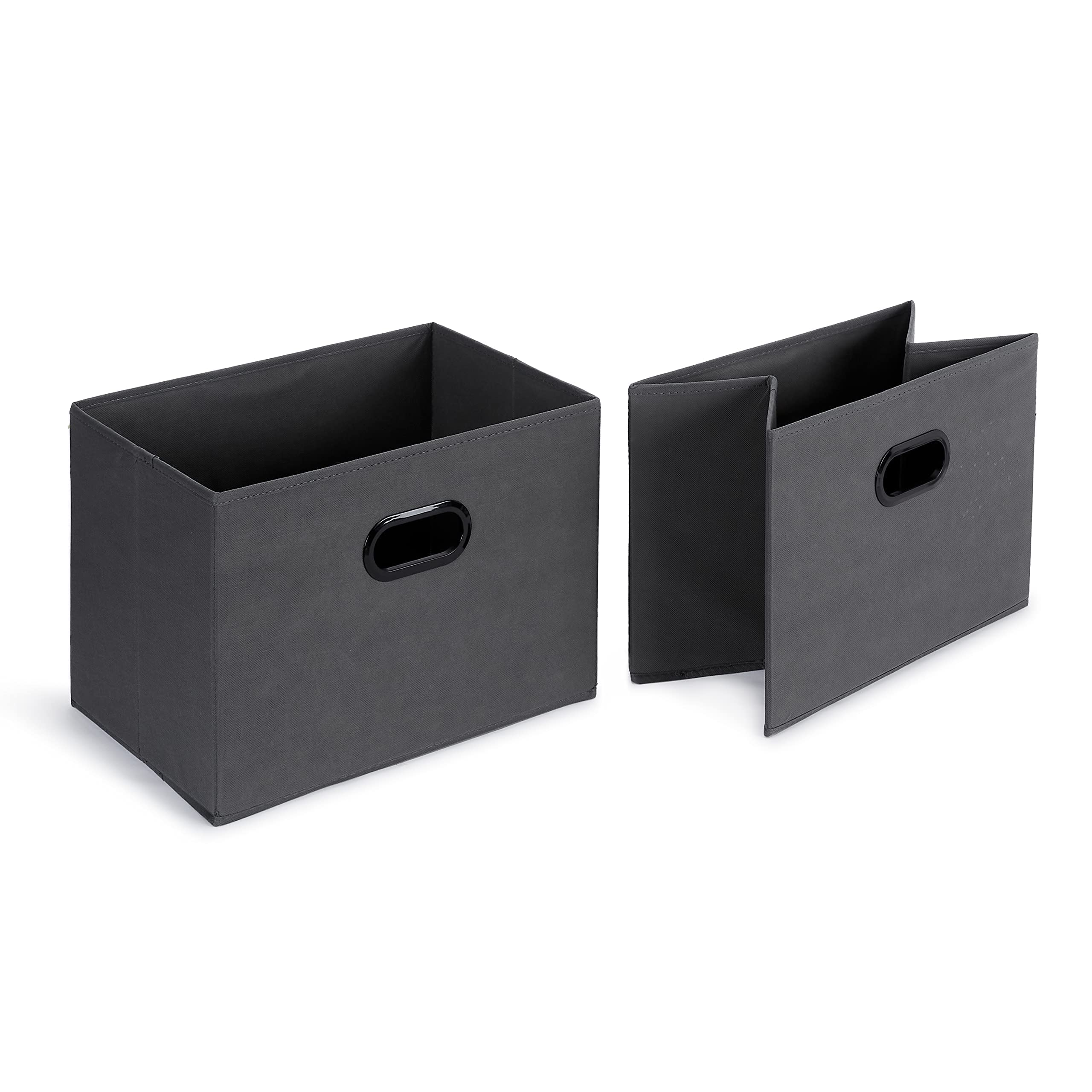 AmazonBasics Organizer Armadio Tessuto Grigio 3 Ripiani 2 Cassetti