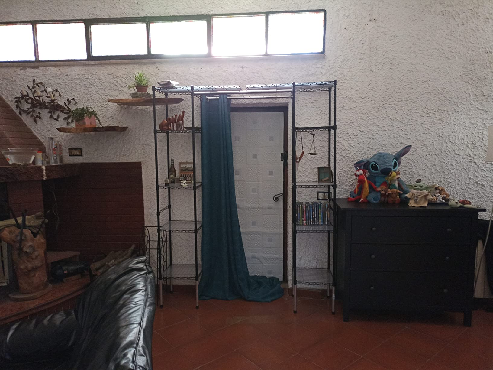 AmazonBasics Organizer Armadio Espandibile Nero Acciaio 203 cm