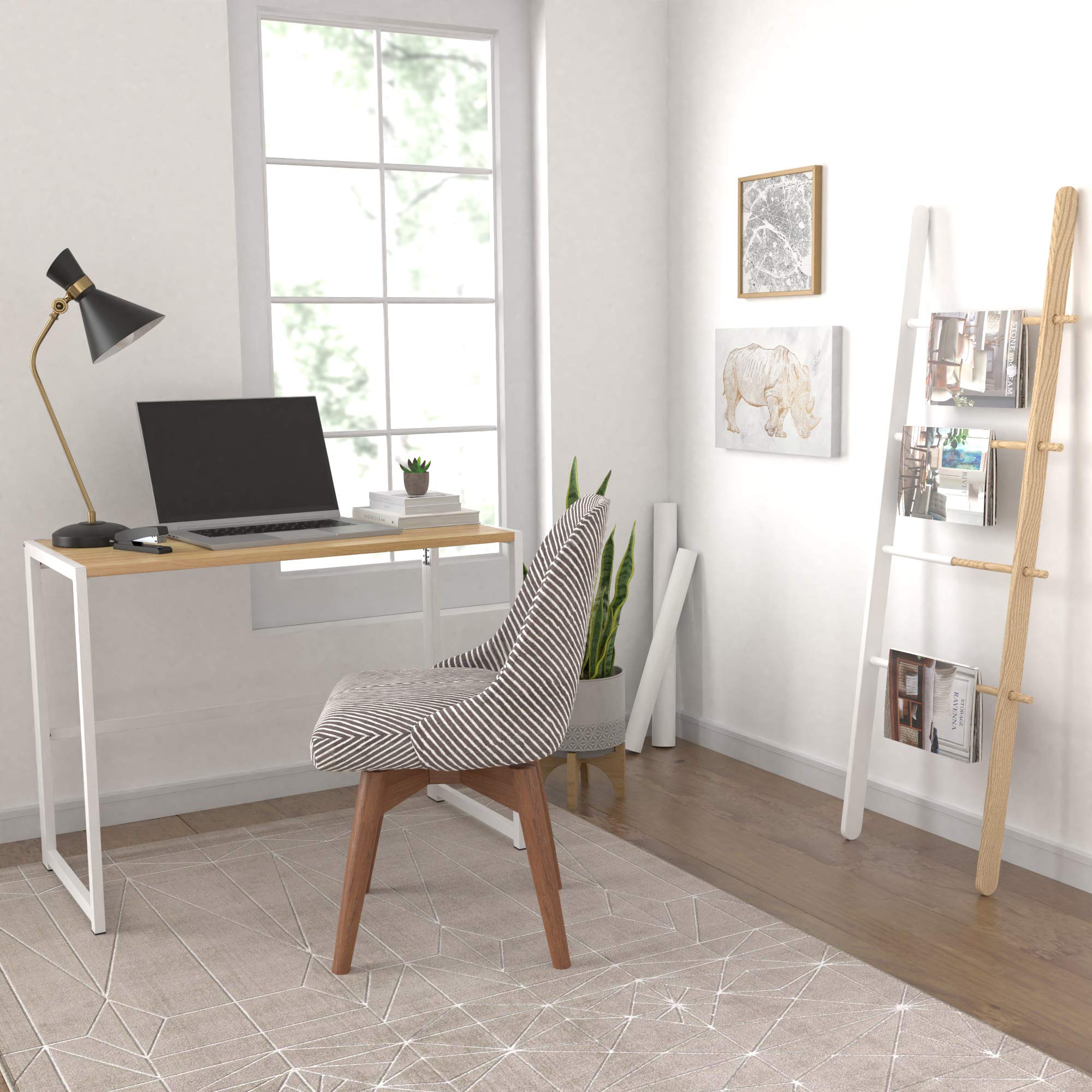 AmazonBasics Tavolo pieghevole 102 cm naturale portatile