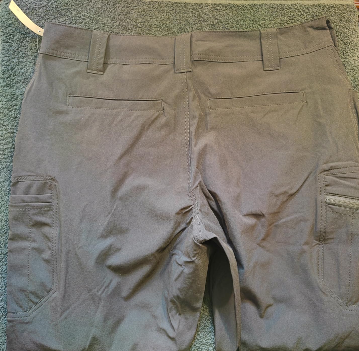 AmazonBasics pantaloni utility ibridi uomo 38W/30L carbone