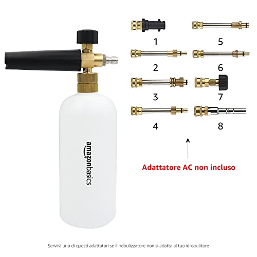 AmazonBasics lancia schiuma per idropulitrice 1 litro ottone