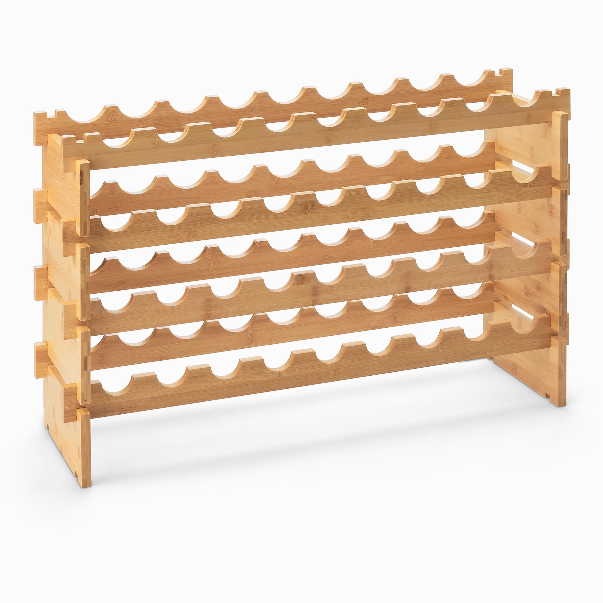 Amazon Basics Portabottiglie Vino Bambù 36 Bottiglie