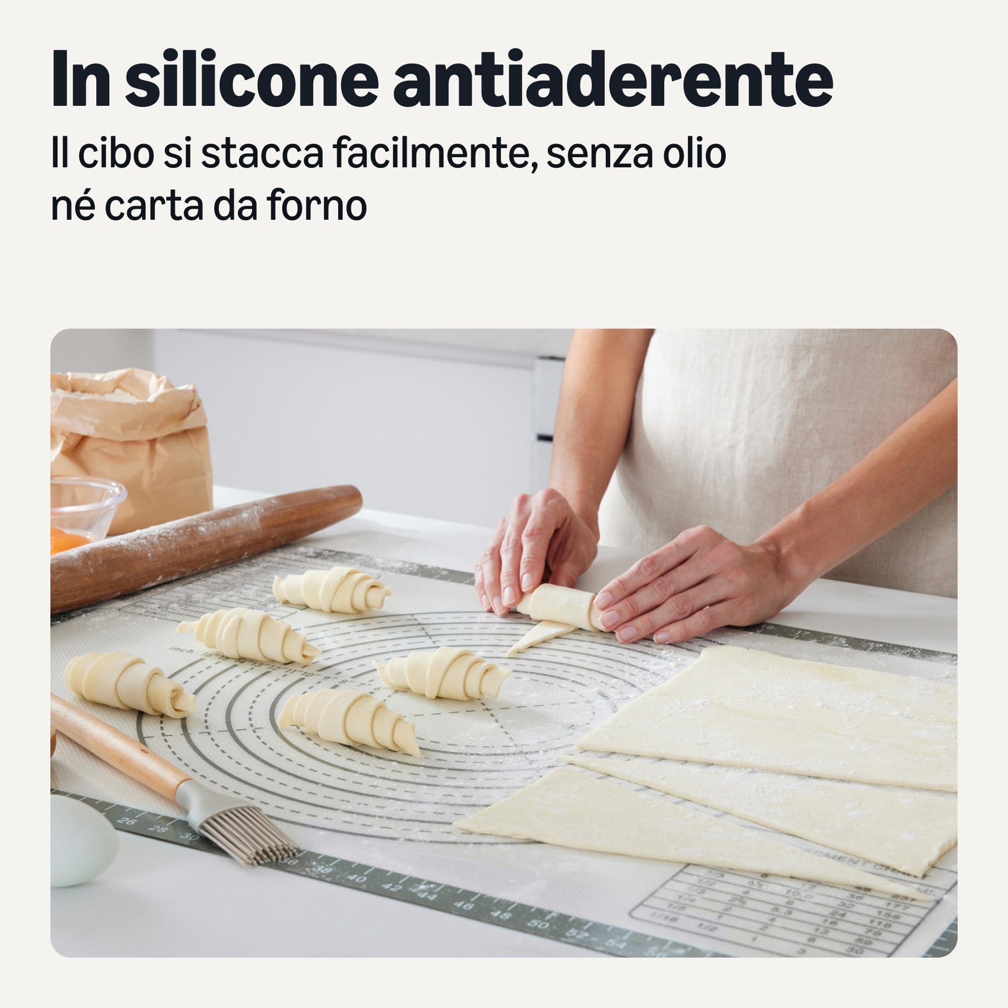 Amazon Basics Tappetino Forno Silicone XL 71x51 cm Antiaderente