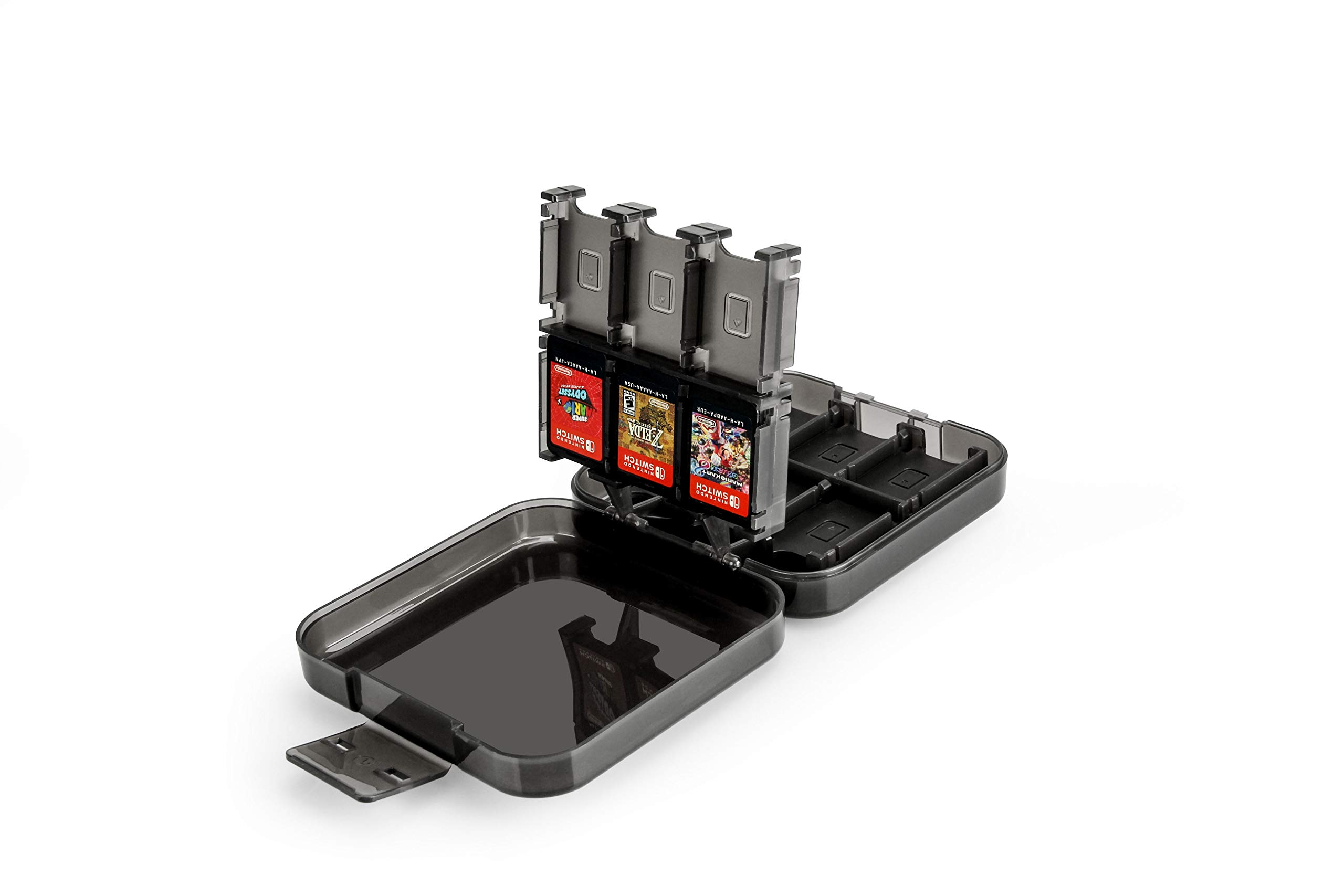 AmazonBasics Custodia Cartucce Nintendo Switch Nero 24 Giochi
