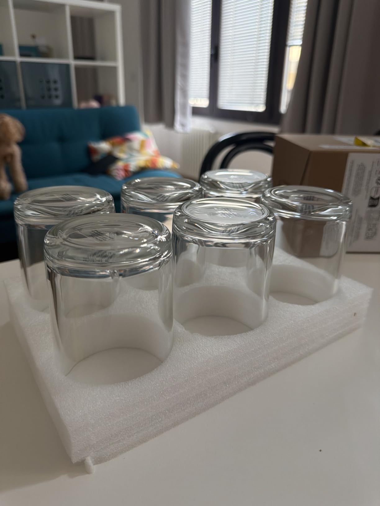 Amazon Basics Bicchieri Vetro 325 ml Set 6 Pezzi Lavastoviglie
