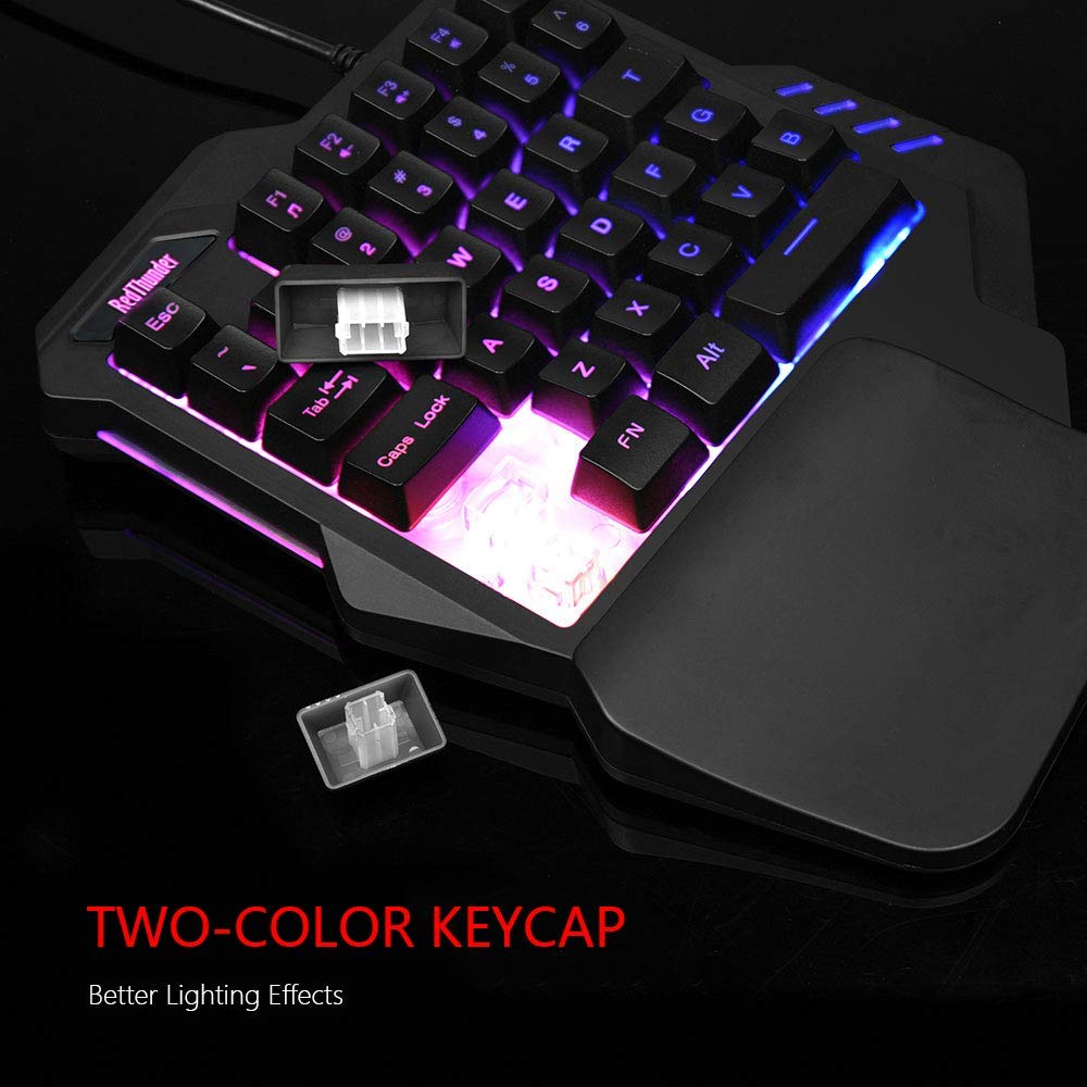 RedThunder 35 tasti tastiera gaming una mano RGB membrana