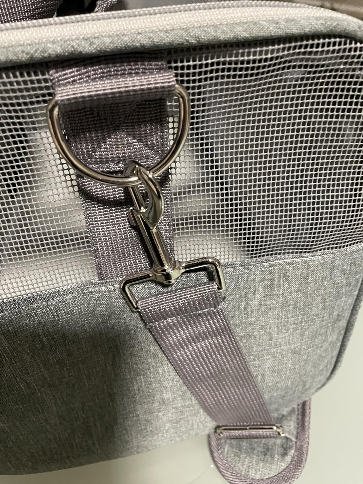 Amazon Basics Trasportino Borsa Gatti Cani Grigio
