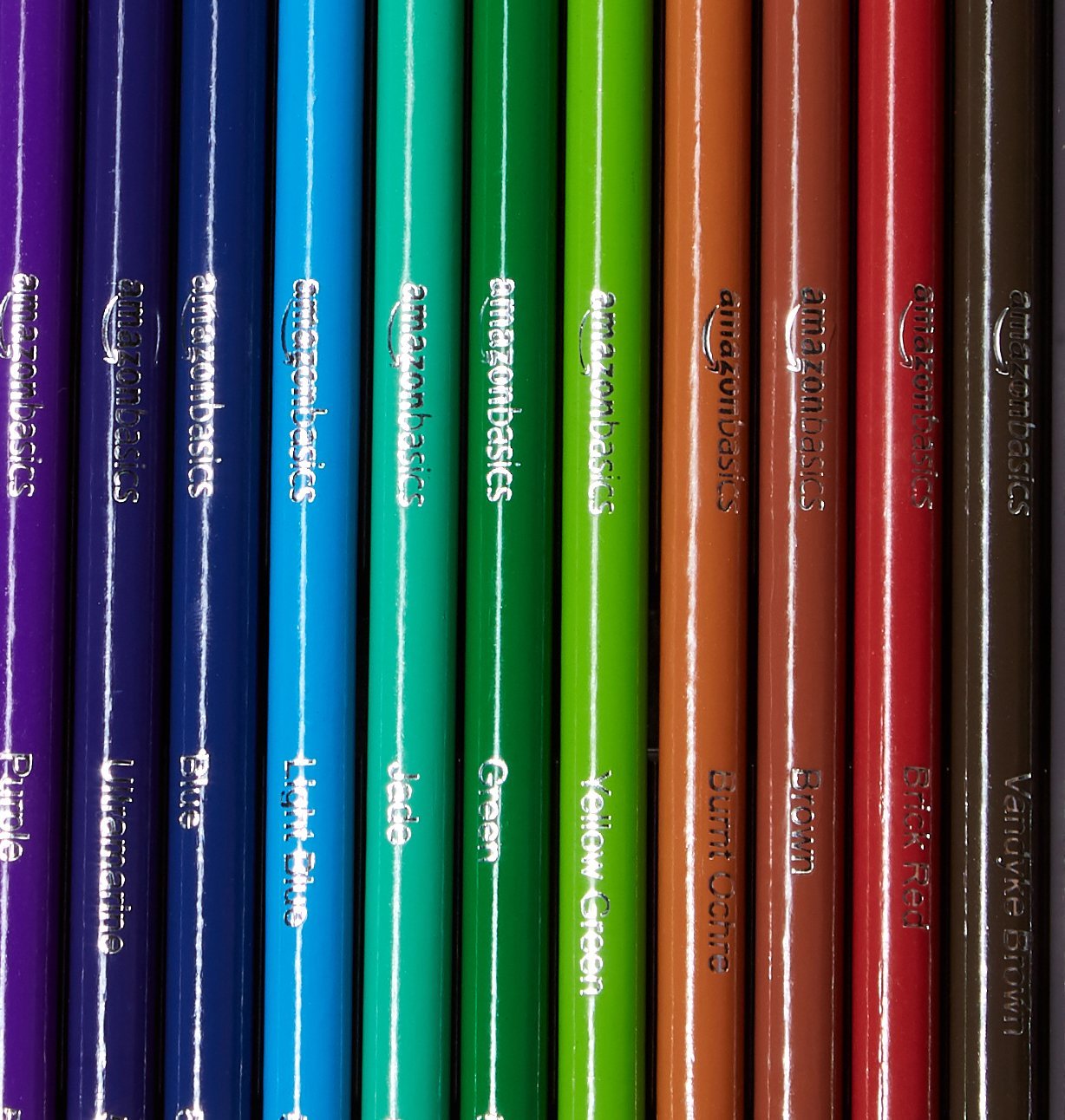 Amazon Basics Matite Colorate 24 Colori Set Scuola e Disegno