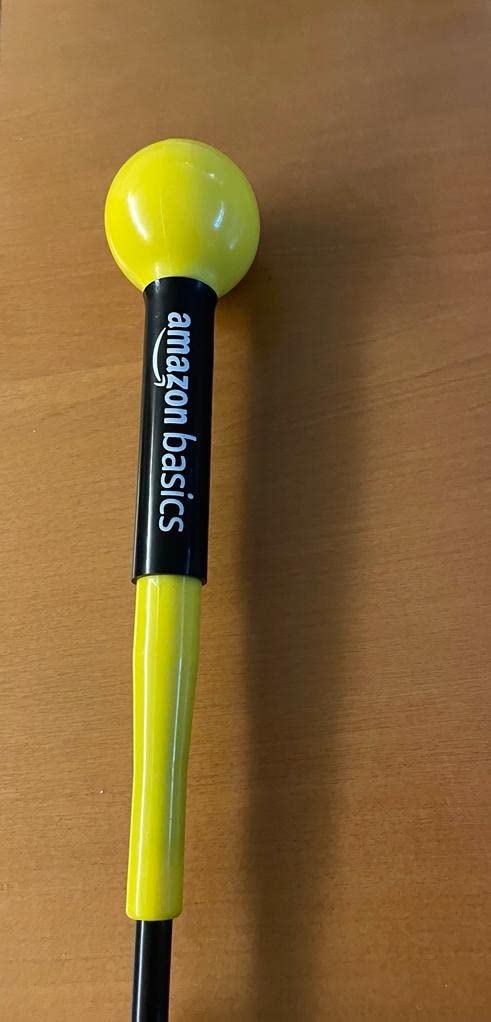 AmazonBasics attrezzo swing golf 122 cm nero giallo flessibile