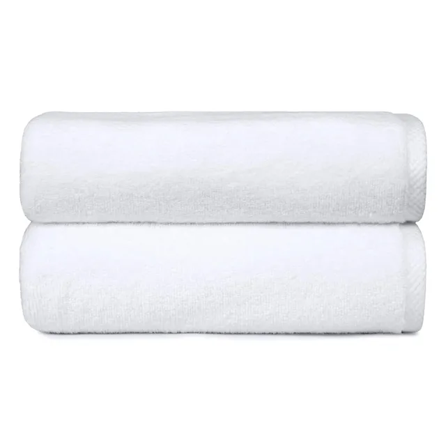 Amazon Basics teli bagno 70x140 cotone bianco 2 pezzi