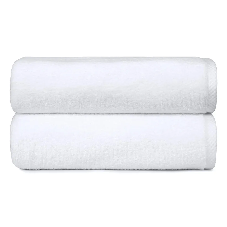 Amazon Basics teli bagno 70x140 cotone bianco 2 pezzi