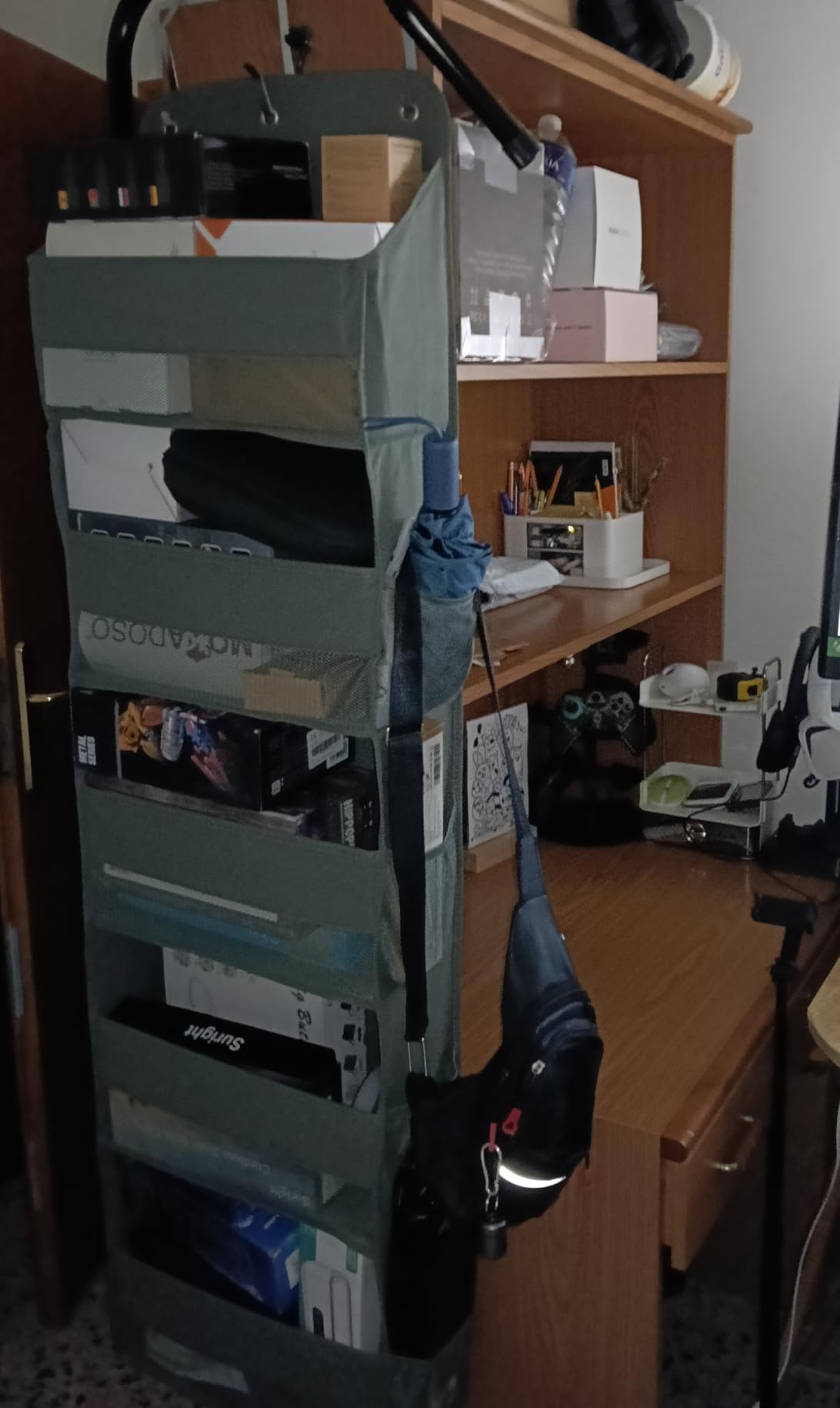 Amazon Basics Organizer da Porta 5 Ripiani Grigio Antracite
