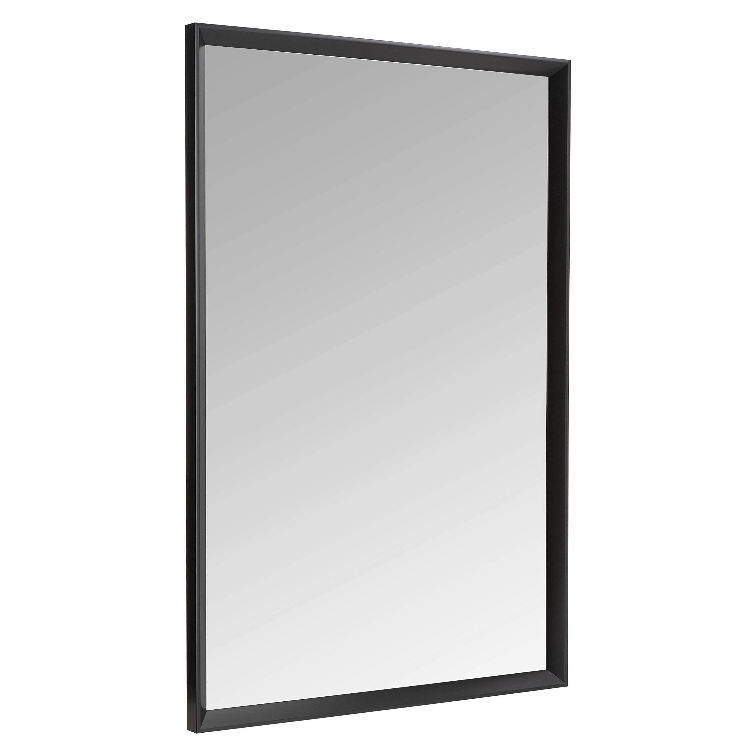 AmazonBasics Specchio da parete 61x91 cm nero a sbalzo