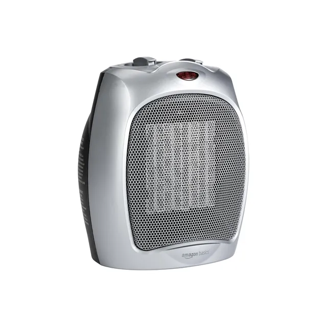 AmazonBasics Stufetta Elettrica 1500W Protezione Ribaltamento