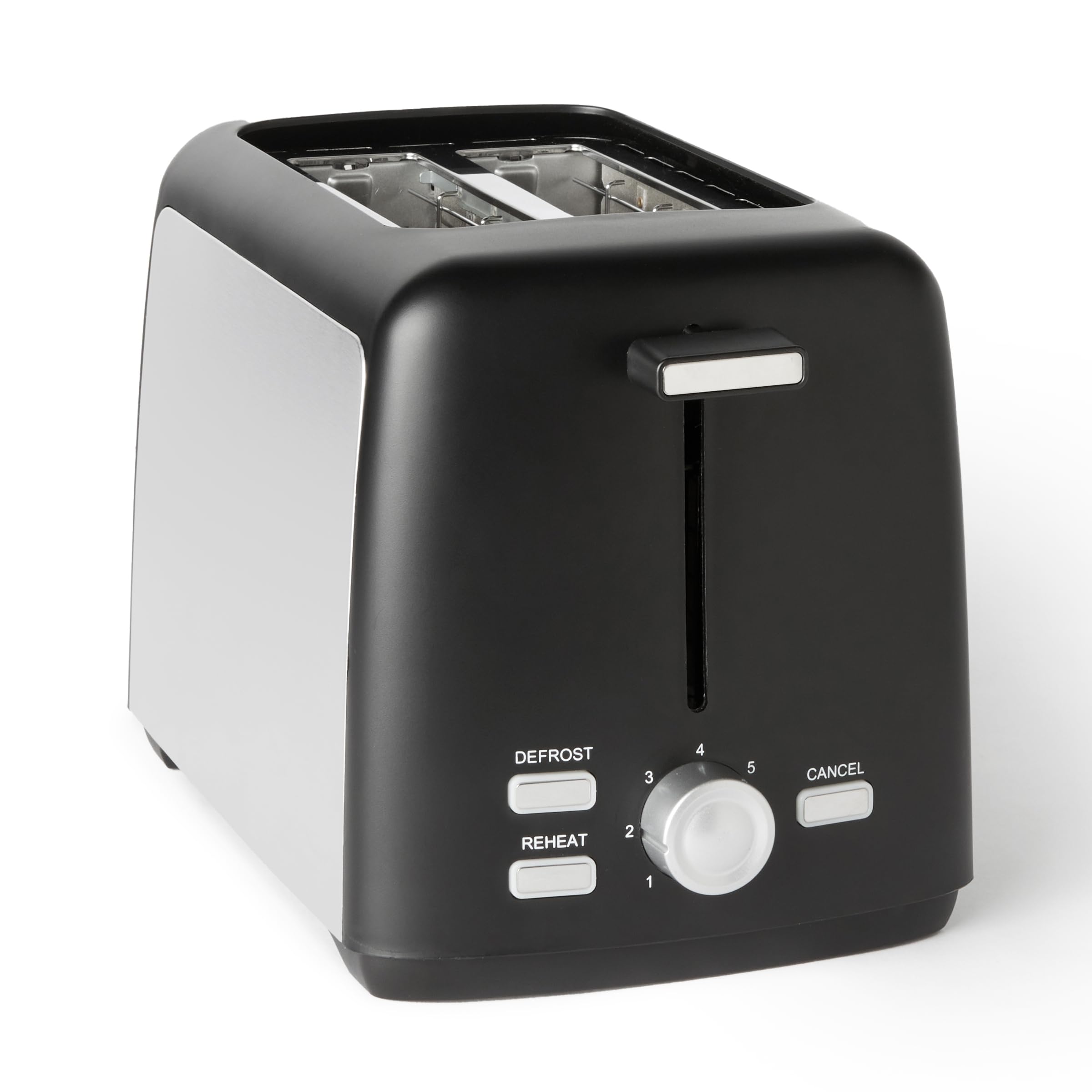AmazonBasics Tostapane 2 Fette Nero 800W 7 Dorature