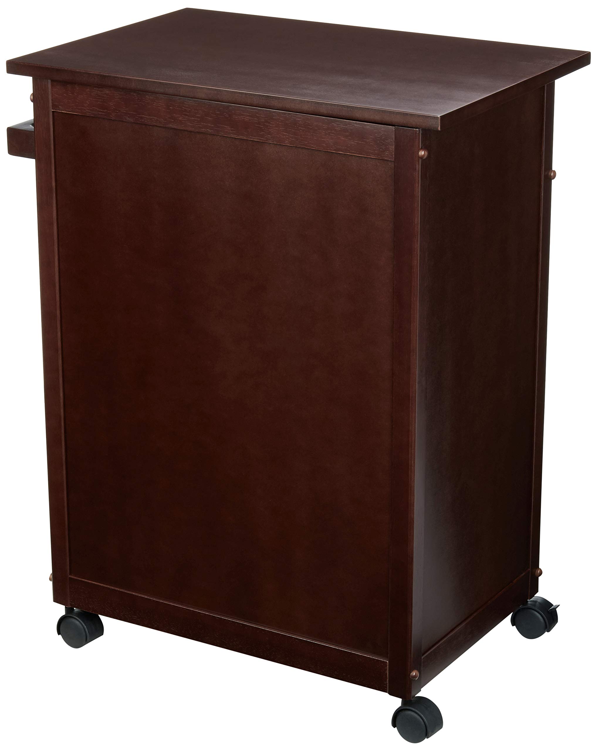 Amazon Basics Classico carrello cucina legno espresso con ruote