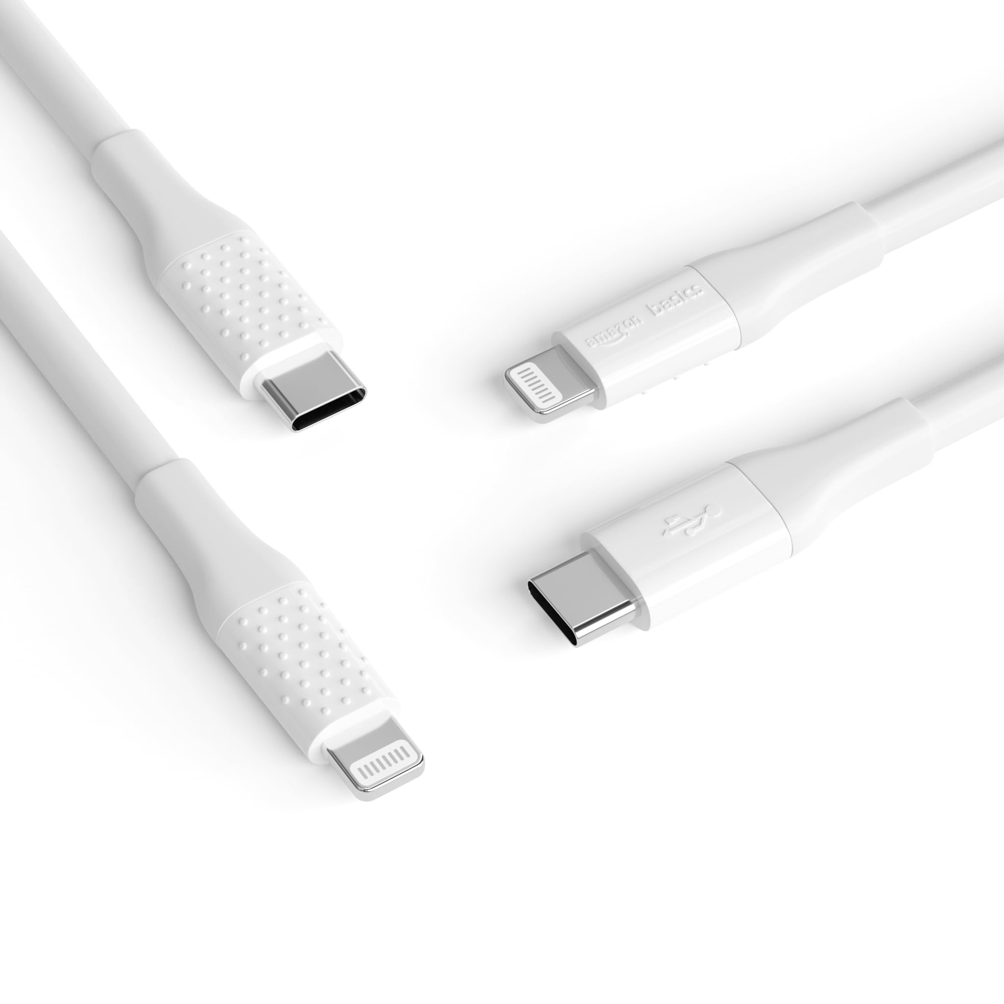 AmazonBasics cavo USB-C Lightning 3 m bianco ricarica rapida