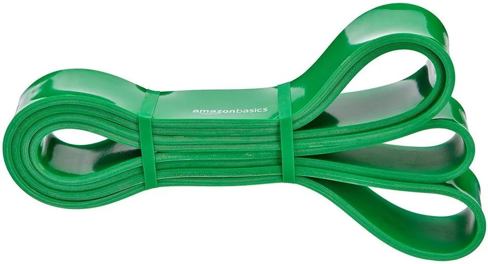 Amazon Basics Fascia Elastica Verde Resistenza 22,6-56,6 kg