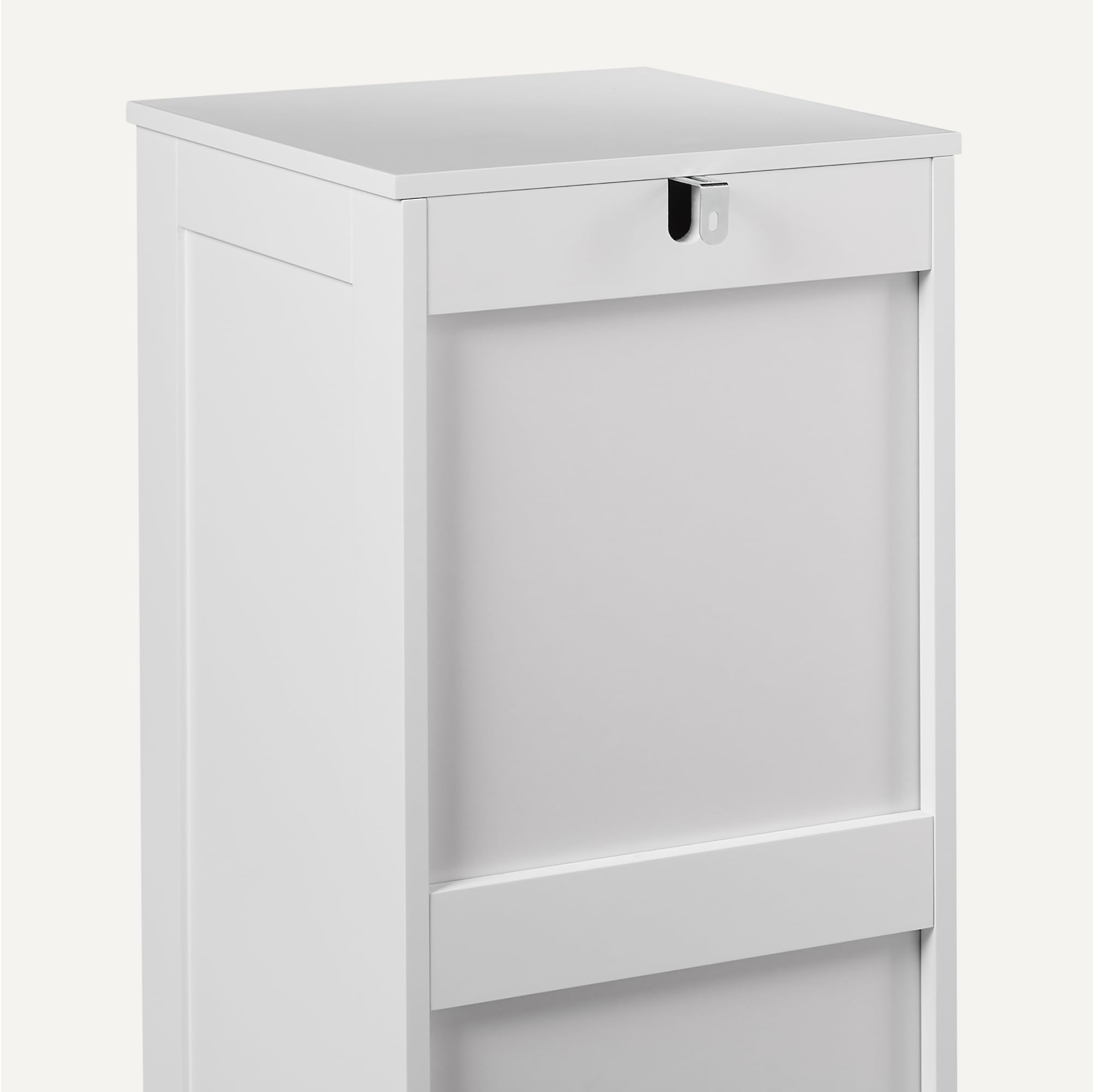 AmazonBasics Mobile Bagno 4 Cassetti Bianco MDF 30x30x82