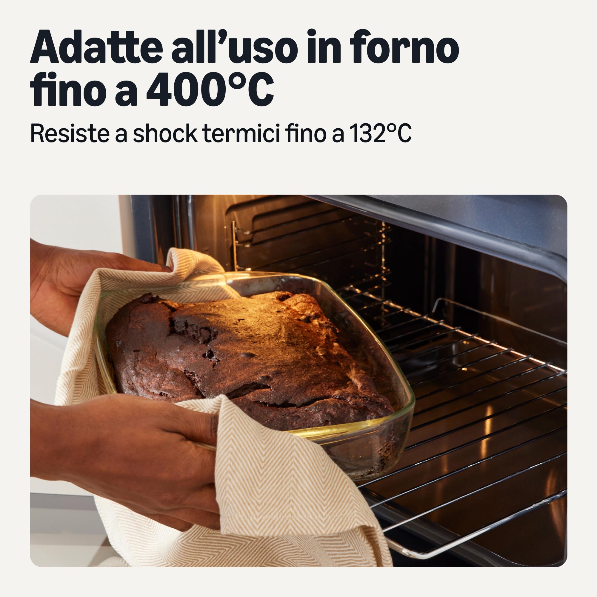 Amazon Basics set pirofile vetro forno 6 pezzi grigio
