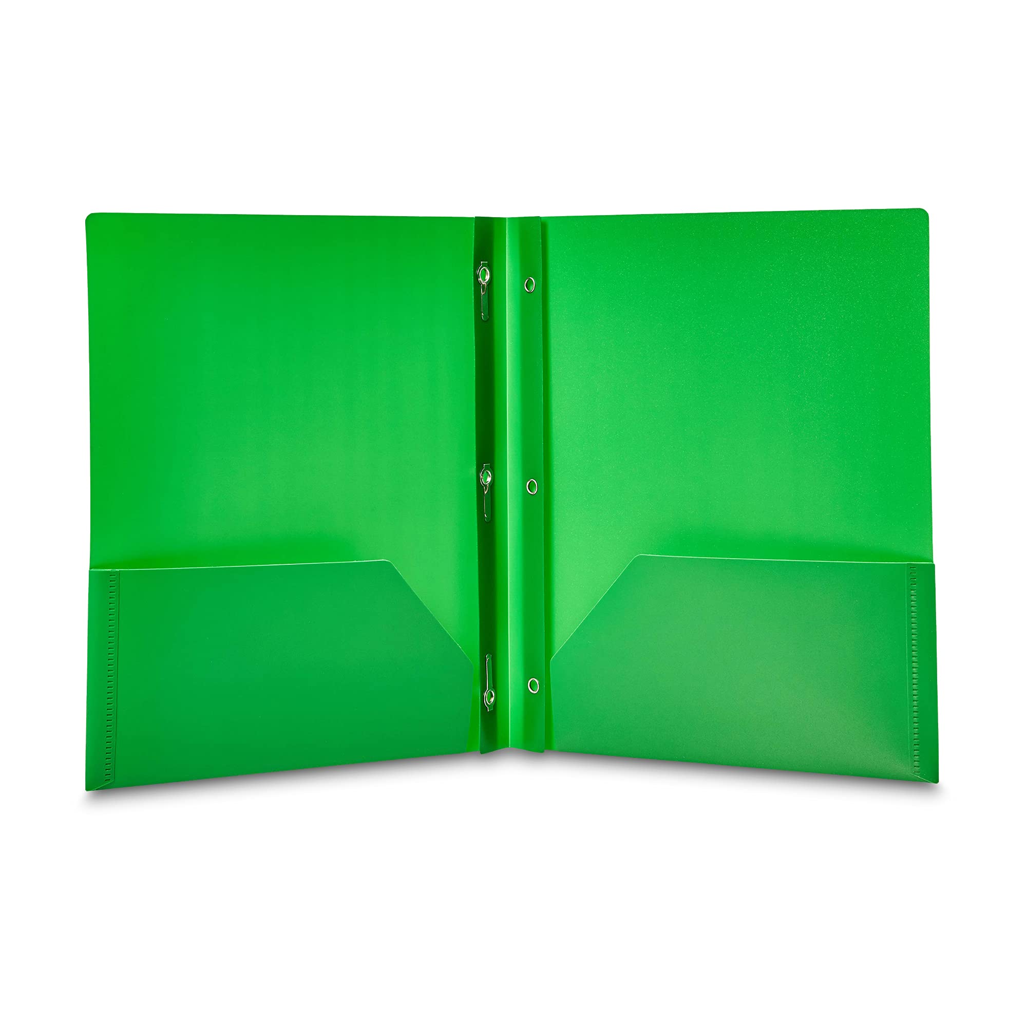Amazon Basics Cartelle Plastica con Tasche 12 Pezzi Colori