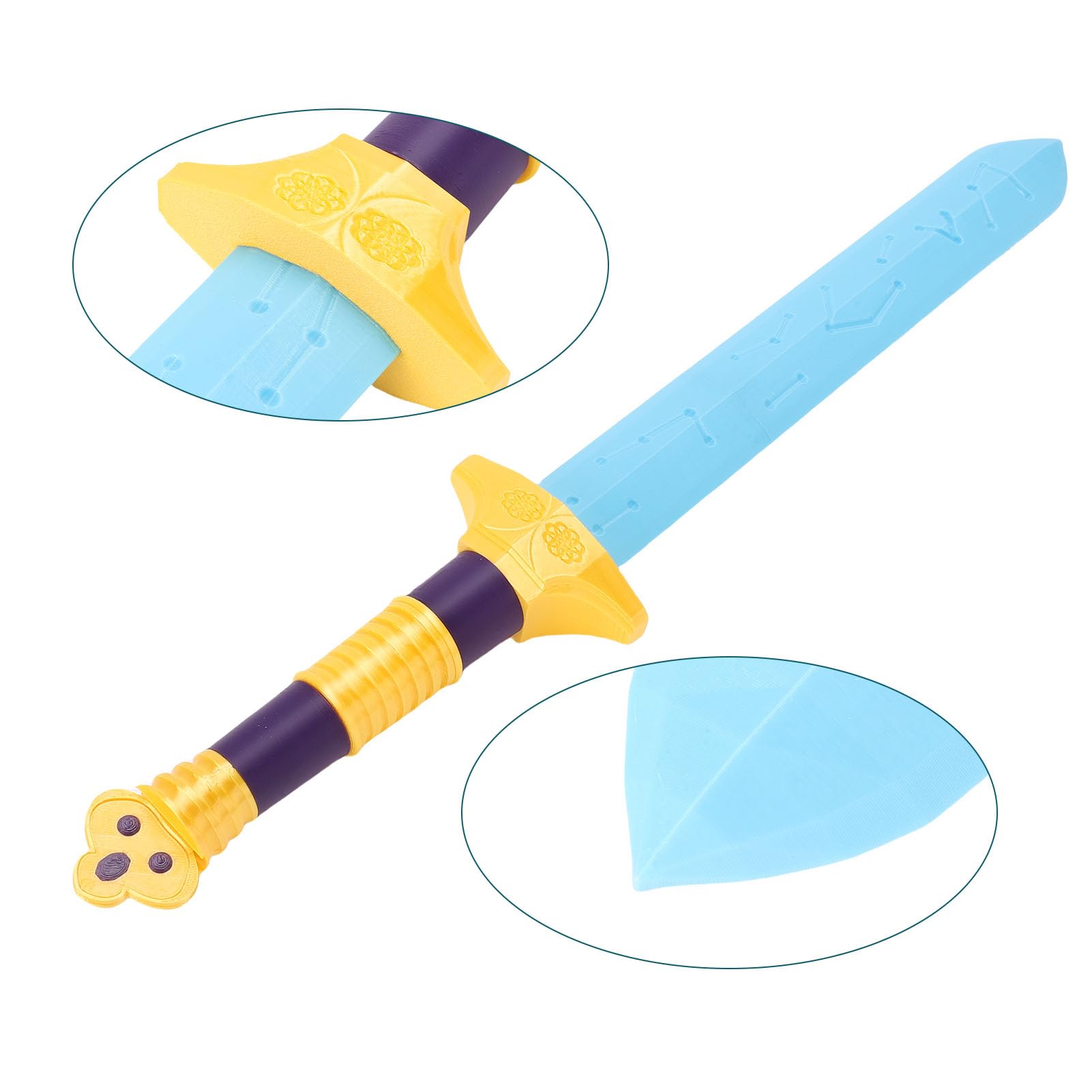 Elprico Replica Spada Cosplay PLA Leggera per Anime