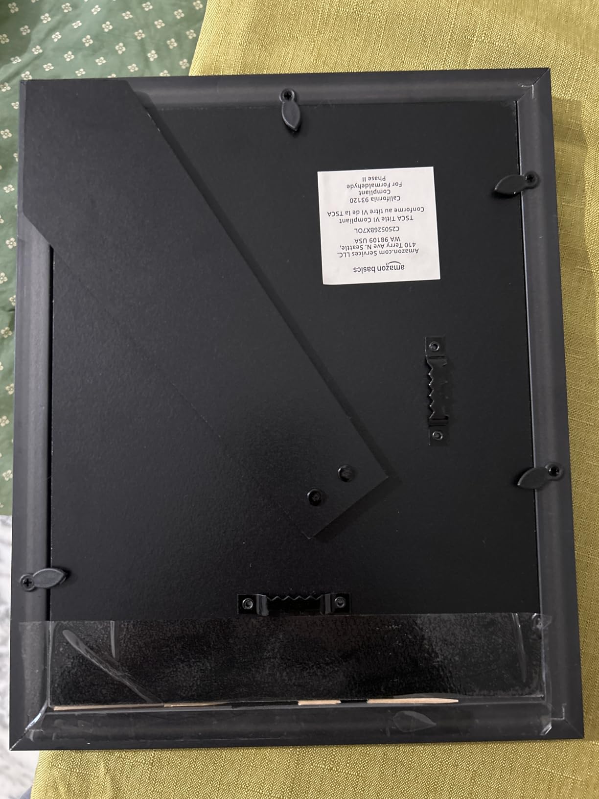 Amazon Basics Cornice Foto 20x25 cm Nero 2 Pezzi Vetro